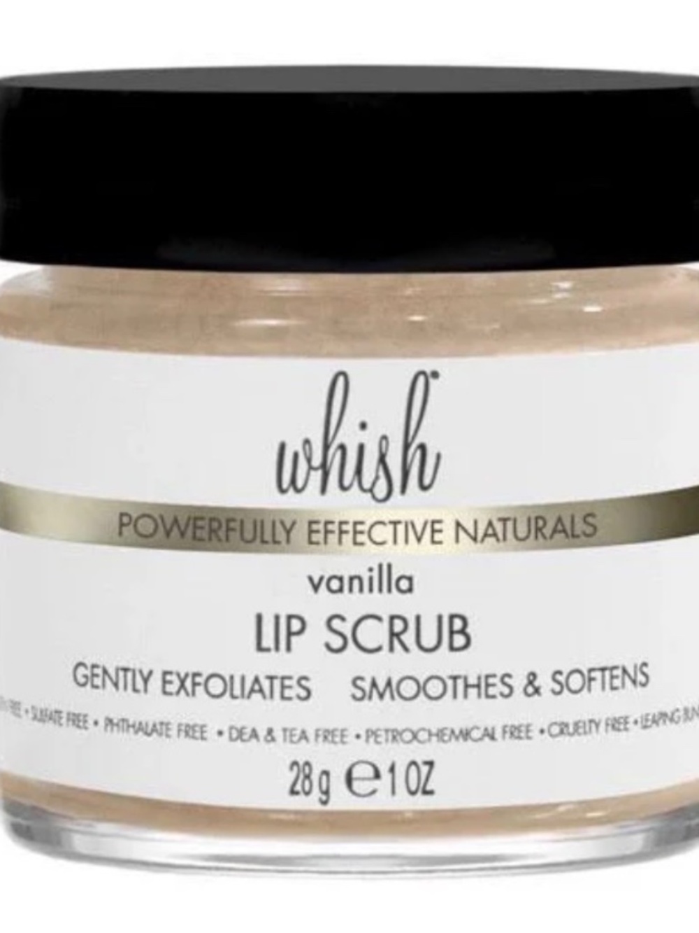 Whish vanilla bean lip scrub